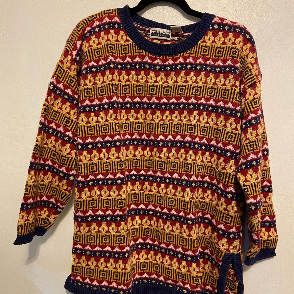 Contempo Casuals Multicolor Knit Sweater